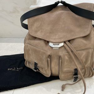 Rag and Bone Suede Leather Backpack - Like New